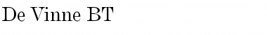 Download DeVinne BT Font