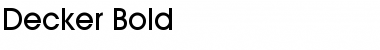 Download Decker Font