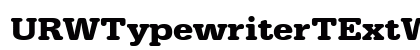 URWTypewriterTExtWid Bold Preview