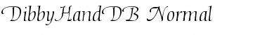 Download DibbyHandDB Font Download DibbyHandDB Font
