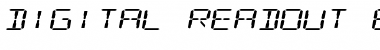 Download Digital Readout Expanded Font Download Digital Readout Expanded Font