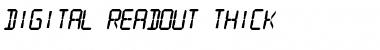 Download Digital Readout Thick Font Download Digital Readout Thick Font