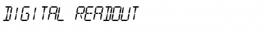 Download Digital Readout Font Download Digital Readout Font