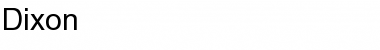 Download Dixon Font Download Dixon Font