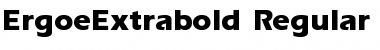 Download ErgoeExtrabold Font