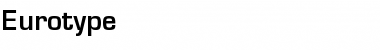 Download Eurotype Font