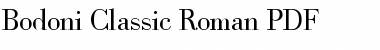 Download Bodoni Classic Roman Font