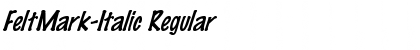 Download FeltMark-Italic Regular Font