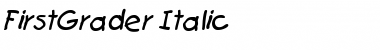 Download FirstGrader Italic Font