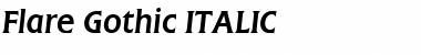 Download Flare Gothic ITALIC Font