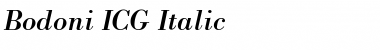 Download Bodoni ICG Italic Font