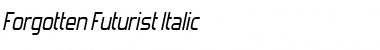 Download Forgotten Futurist Italic Font