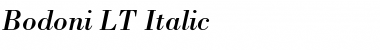 Bodoni LT Font