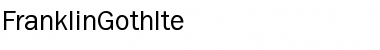 Download FranklinGothlte Font