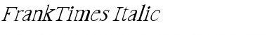 Download FrankTimes Italic Font