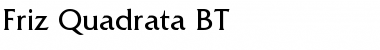 Download FrizQuadrata BT Roman Font