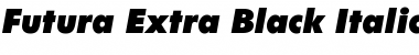 Download Futura XBlkIt BT Extra Black Italic Font