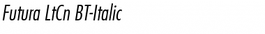 Download Futura LtCn BT Italic Font