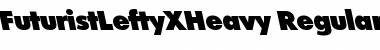 Download FuturistLeftyXHeavy Regular Font