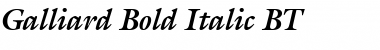 Download Galliard BT Bold Italic Font