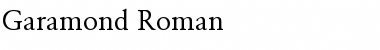 Garamond Font