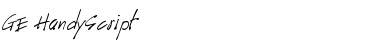 Download GE HandyScript Font
