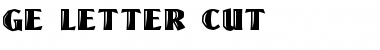 Download GE Letter Cut Font