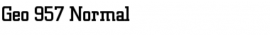 Download Geo 957 Font