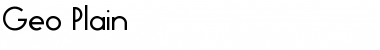 Download Geo Plain Font