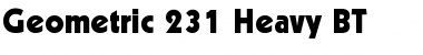 Download Geometr231 Hv BT Font