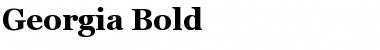 Download Georgia Bold Font