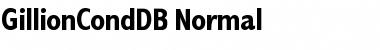 Download GillionCondDB Normal Font