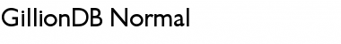 Download GillionDB Normal Font