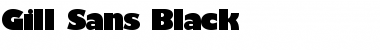 Download Gill_Sans-Black Regular Font