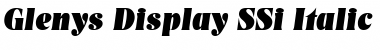 Download Glenys Display SSi Italic Font