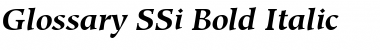Download Glossary SSi Bold Italic Font