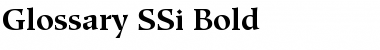 Download Glossary SSi Bold Font