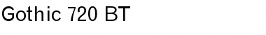 Download Gothic720 BT Font