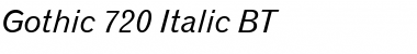 Download Gothic720 BT Font
