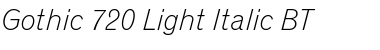 Download Gothic720 Lt BT Font