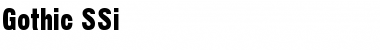 Download Gothic SSi Font