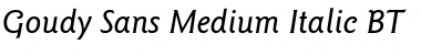 Download GoudySans Md BT Font