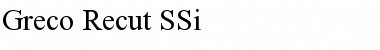 Download Greco Recut SSi Font