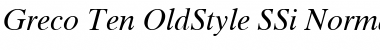 Download Greco Ten OldStyle SSi Font