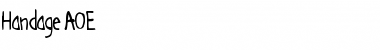 Download Handage AOE Font