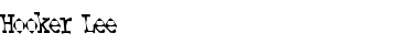 Download Hooker Lee Font