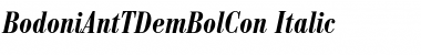 Download BodoniAntTDemBolCon Italic Font