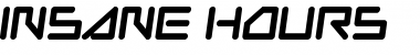 Download Insane Hours Font Download Insane Hours Font