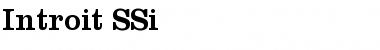 Download Introit SSi Font Download Introit SSi Font