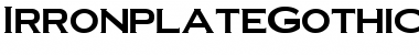 Download IrronplateGothicBold Font Download IrronplateGothicBold Font